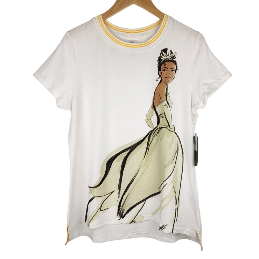 Disney Parks Tiana Cream Princess Graphic Tee adult small